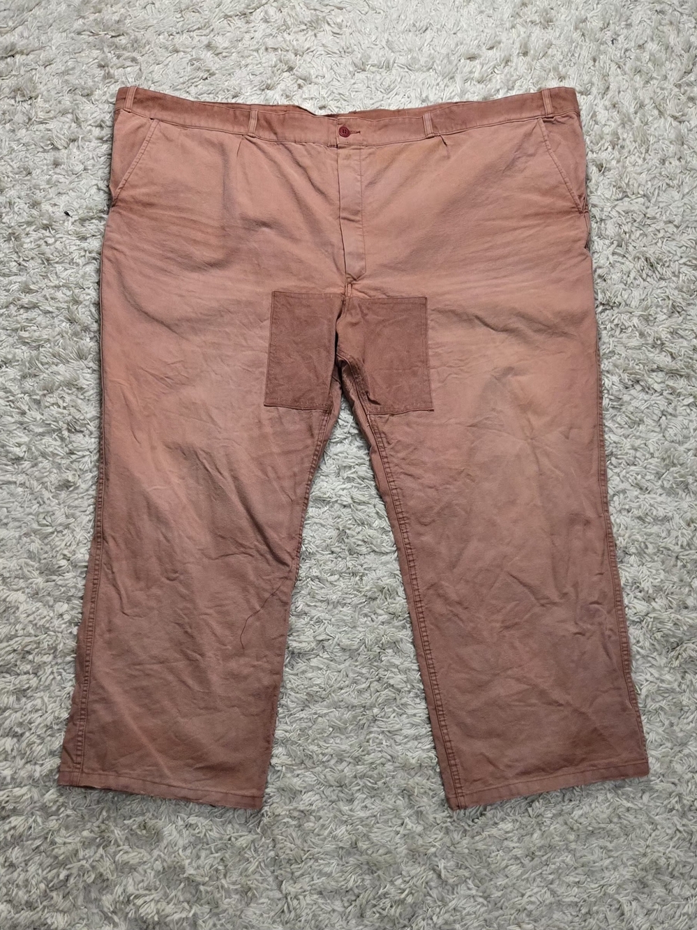 VTG 70s French Glazik Rose Faded Work Pants 52x32